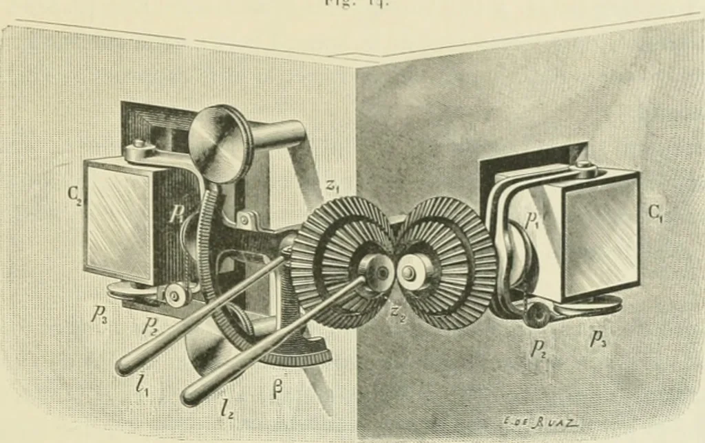 An illustration from Détermination expérimentale de la valeur du metre en longueurs d'ondes lumineuses, 1894, leaf 38