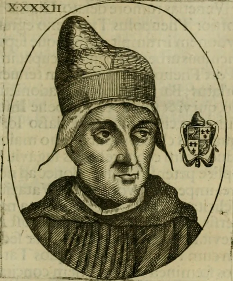 An illustration from Fasti ducales ab Anafesto I. ad Silvestrum Valerium Venetorum ducem : cum eorum iconibus, insignibus, nummismatibus publicis, & privatis aere sculptis : inscriptionibus ex aula M. Consilii, ac sepulchralibus : adiectae sunt adnotationes, ad vitam cuiusque principis, rerum, quae omissae fuerant, 1696, leaf 100