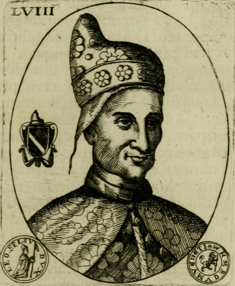 An illustration from Fasti ducales ab Anafesto I. ad Silvestrum Valerium Venetorum ducem : cum eorum iconibus, insignibus, nummismatibus publicis, & privatis aere sculptis : inscriptionibus ex aula M. Consilii, ac sepulchralibus : adiectae sunt adnotationes, ad vitam cuiusque principis, rerum, quae omissae fuerant, 1696, leaf 140