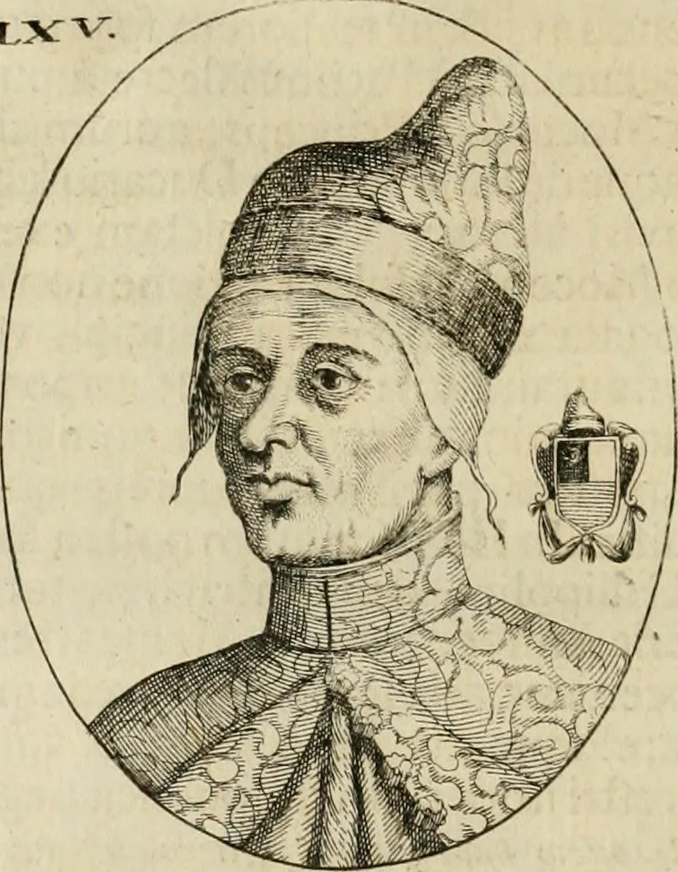 An illustration from Fasti ducales ab Anafesto I. ad Silvestrum Valerium Venetorum ducem : cum eorum iconibus, insignibus, nummismatibus publicis, & privatis aere sculptis : inscriptionibus ex aula M. Consilii, ac sepulchralibus : adiectae sunt adnotationes, ad vitam cuiusque principis, rerum, quae omissae fuerant, 1696, leaf 161