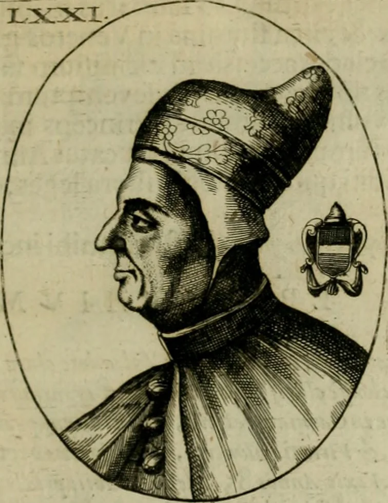 An illustration from Fasti ducales ab Anafesto I. ad Silvestrum Valerium Venetorum ducem : cum eorum iconibus, insignibus, nummismatibus publicis, & privatis aere sculptis : inscriptionibus ex aula M. Consilii, ac sepulchralibus : adiectae sunt adnotationes, ad vitam cuiusque principis, rerum, quae omissae fuerant, 1696, leaf 188
