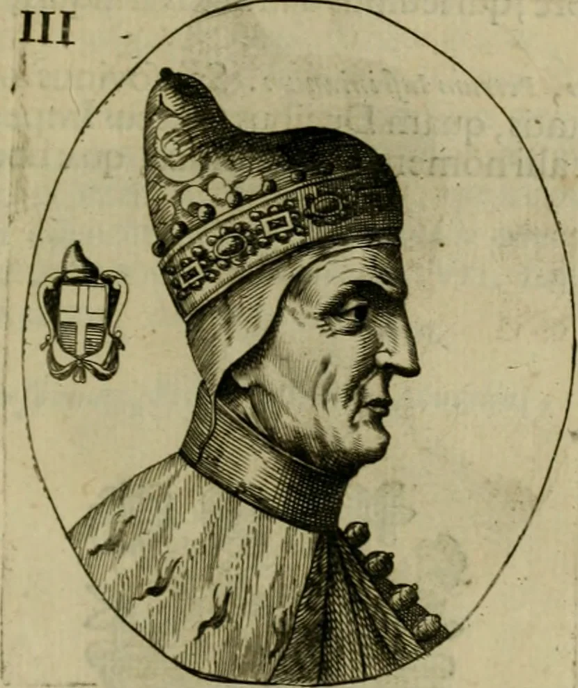 An illustration from Fasti ducales ab Anafesto I. ad Silvestrum Valerium Venetorum ducem : cum eorum iconibus, insignibus, nummismatibus publicis, & privatis aere sculptis : inscriptionibus ex aula M. Consilii, ac sepulchralibus : adiectae sunt adnotationes, ad vitam cuiusque principis, rerum, quae omissae fuerant, 1696, leaf 20