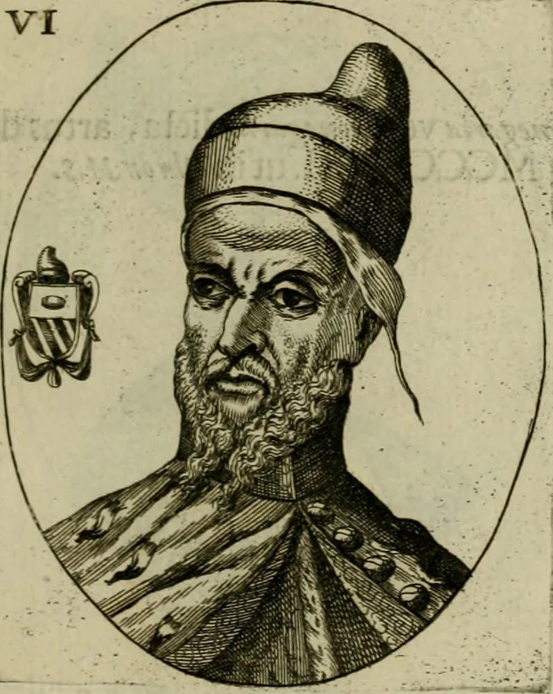 An illustration from Fasti ducales ab Anafesto I. ad Silvestrum Valerium Venetorum ducem : cum eorum iconibus, insignibus, nummismatibus publicis, & privatis aere sculptis : inscriptionibus ex aula M. Consilii, ac sepulchralibus : adiectae sunt adnotationes, ad vitam cuiusque principis, rerum, quae omissae fuerant, 1696, leaf 26