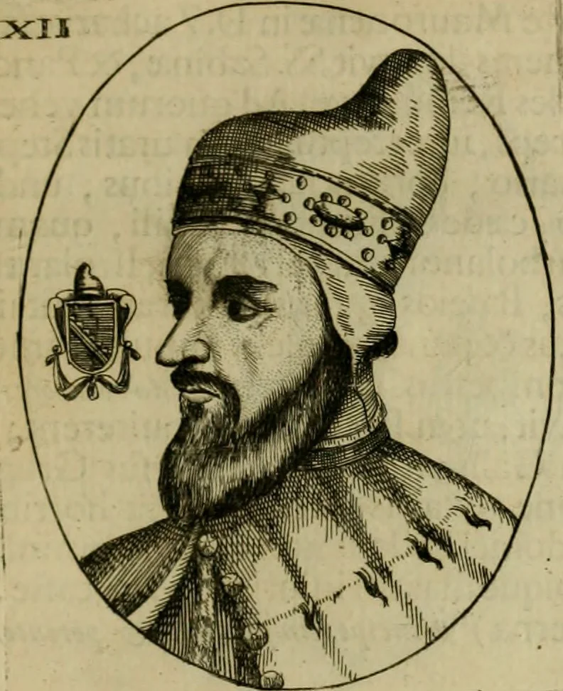 An illustration from Fasti ducales ab Anafesto I. ad Silvestrum Valerium Venetorum ducem : cum eorum iconibus, insignibus, nummismatibus publicis, & privatis aere sculptis : inscriptionibus ex aula M. Consilii, ac sepulchralibus : adiectae sunt adnotationes, ad vitam cuiusque principis, rerum, quae omissae fuerant, 1696, leaf 38
