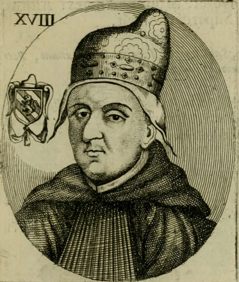 An illustration from Fasti ducales ab Anafesto I. ad Silvestrum Valerium Venetorum ducem : cum eorum iconibus, insignibus, nummismatibus publicis, & privatis aere sculptis : inscriptionibus ex aula M. Consilii, ac sepulchralibus : adiectae sunt adnotationes, ad vitam cuiusque principis, rerum, quae omissae fuerant, 1696, leaf 50