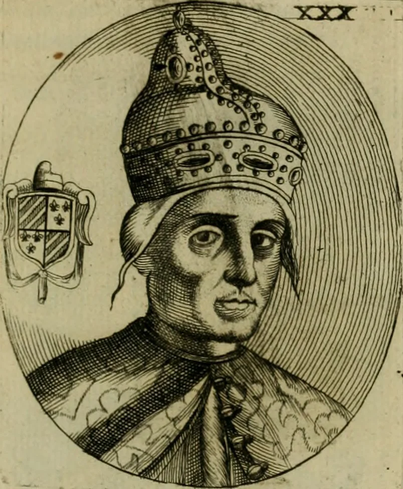 An illustration from Fasti ducales ab Anafesto I. ad Silvestrum Valerium Venetorum ducem : cum eorum iconibus, insignibus, nummismatibus publicis, & privatis aere sculptis : inscriptionibus ex aula M. Consilii, ac sepulchralibus : adiectae sunt adnotationes, ad vitam cuiusque principis, rerum, quae omissae fuerant, 1696, leaf 74