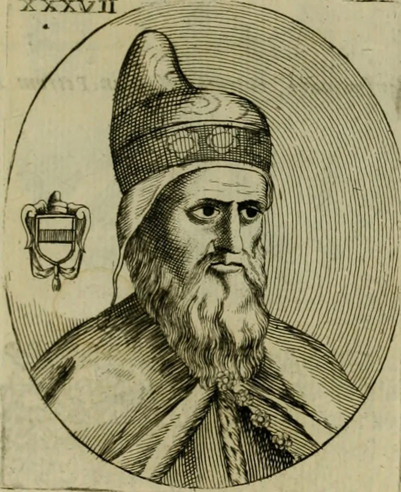 An illustration from Fasti ducales ab Anafesto I. ad Silvestrum Valerium Venetorum ducem : cum eorum iconibus, insignibus, nummismatibus publicis, & privatis aere sculptis : inscriptionibus ex aula M. Consilii, ac sepulchralibus : adiectae sunt adnotationes, ad vitam cuiusque principis, rerum, quae omissae fuerant, 1696, leaf 88