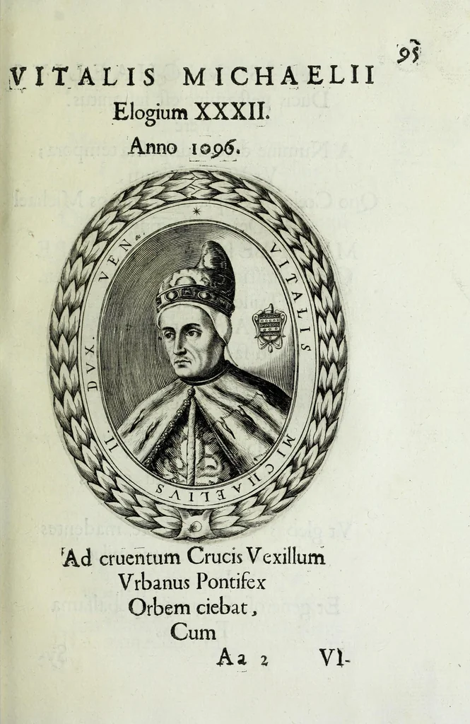 An illustration from Ducalis regiae lararium, siue, Ser[enisi]m[a]e Reipu. Venetae principu[m] omniu[m] icones : vsque ad serenisimu[m] Ioannem Pisaurum, qui nunc reru[m] feliciter potitur, elogia P.D. Leonis Matinae .., 1659, leaf 125