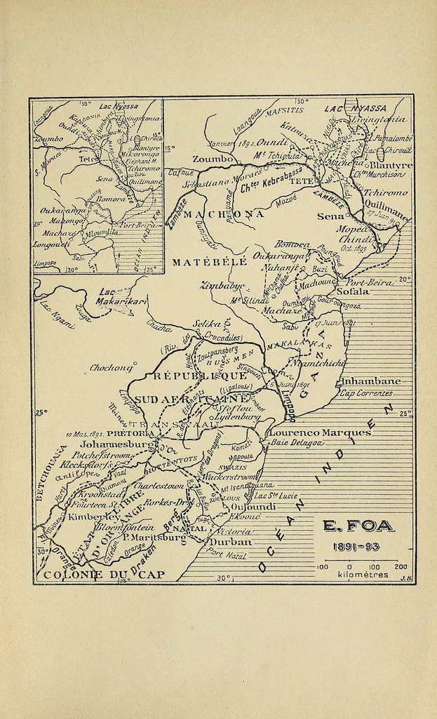 An illustration from Du Cap au lac Nyassa, 1897, leaf 411