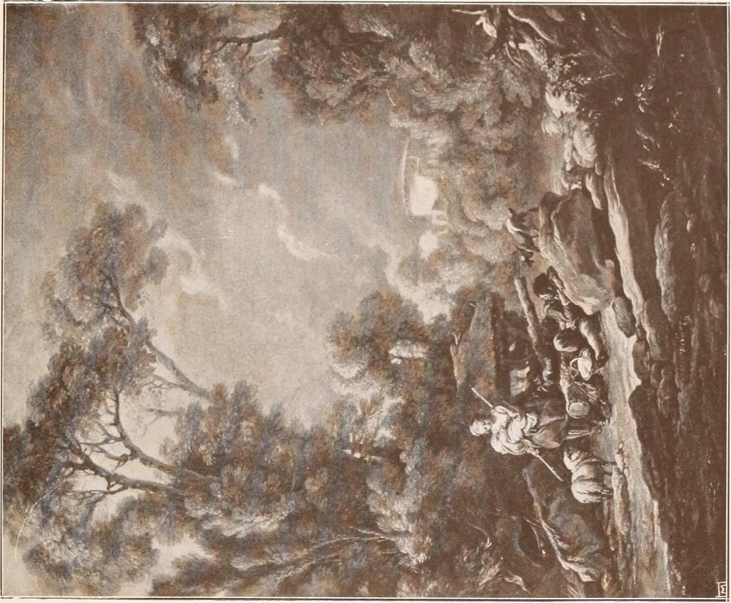 An illustration from Illustrated catalogue of the ninth series of 100 paintings by old masters of the Dutch, Flemish, Italian, French, and English schools : being a portion of the Sedelmeyer Gallery which contains about 1500 original pictures by ancient and modern artists, 1905, leaf 100