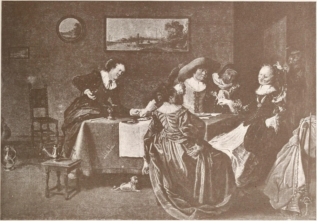 An illustration from Illustrated catalogue of the ninth series of 100 paintings by old masters of the Dutch, Flemish, Italian, French, and English schools : being a portion of the Sedelmeyer Gallery which contains about 1500 original pictures by ancient and modern artists, 1905, leaf 42