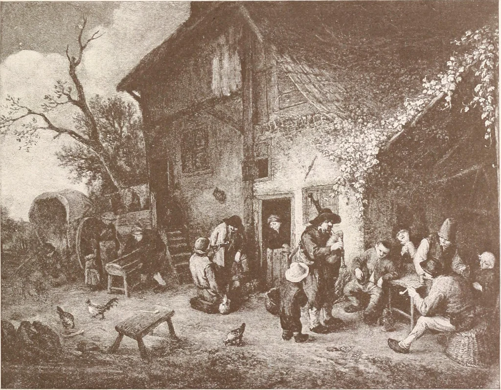 An illustration from Illustrated catalogue of the ninth series of 100 paintings by old masters of the Dutch, Flemish, Italian, French, and English schools : being a portion of the Sedelmeyer Gallery which contains about 1500 original pictures by ancient and modern artists, 1905, leaf 46