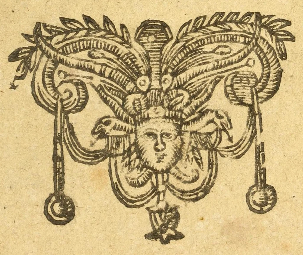 An illustration from The Duke of Millaine : a tragaedie as it hath beene often acted by His Maiesties Seruants, at the Blacke Friers, 1623, leaf 9