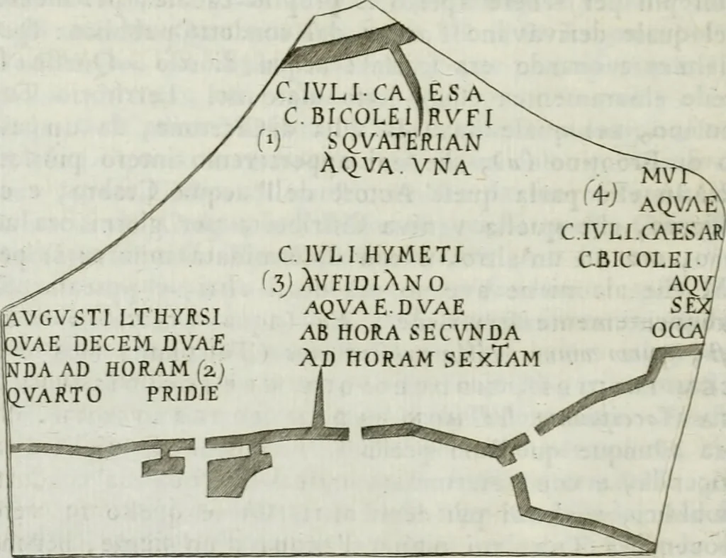 An illustration from D'una antica villa scoperta sul dosso del Tusculo, e d'un' antico orologio a sole tra le rovine della medesima ritrovato : dissertazioni due, 1746, leaf 47