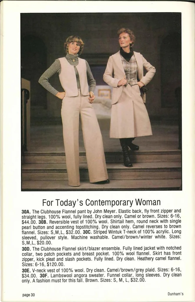 An illustration from Dunham's of Maine Fall Catalog 1976, 1976, leaf 33