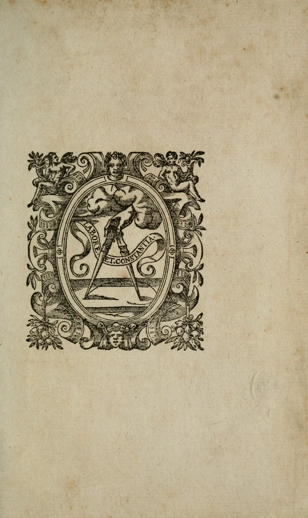 An illustration from Duodecim specula deum aliquando videre desideranti concinnata, 1610, leaf 216