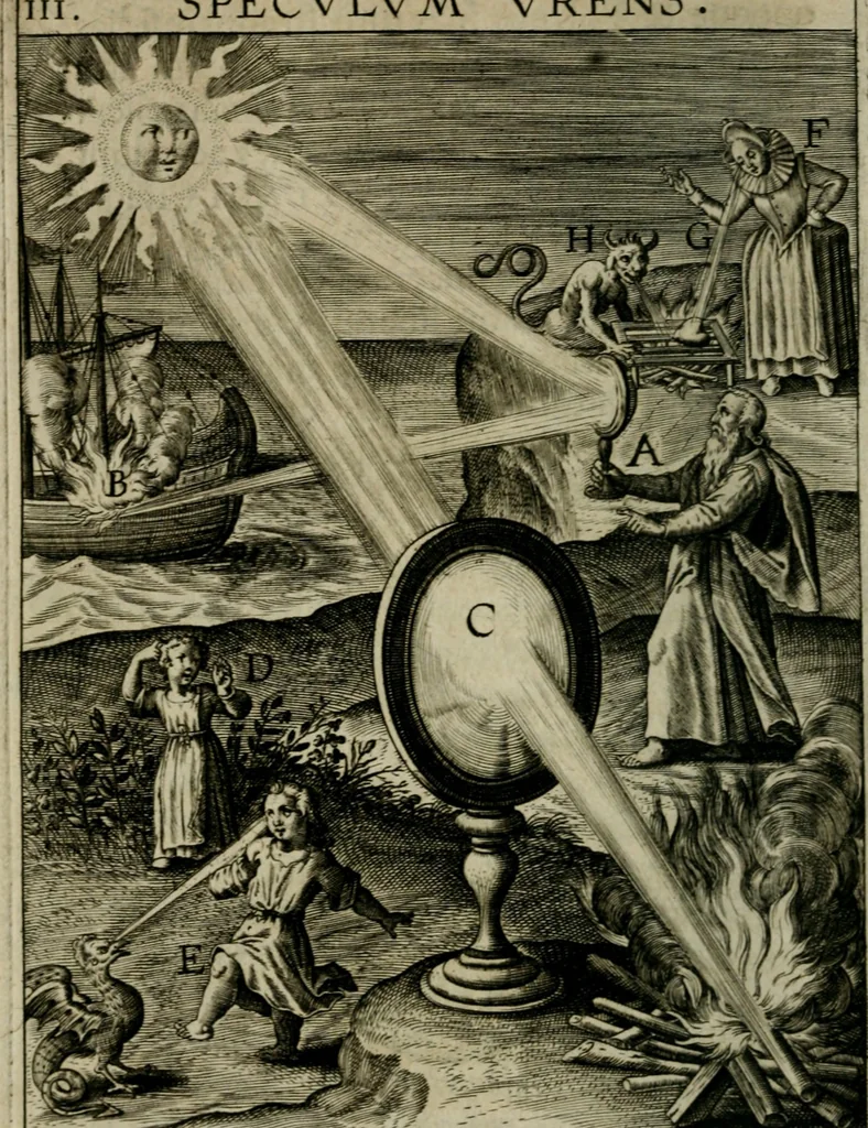 An illustration from Duodecim specula deum aliquando videre desideranti concinnata, 1610, leaf 43