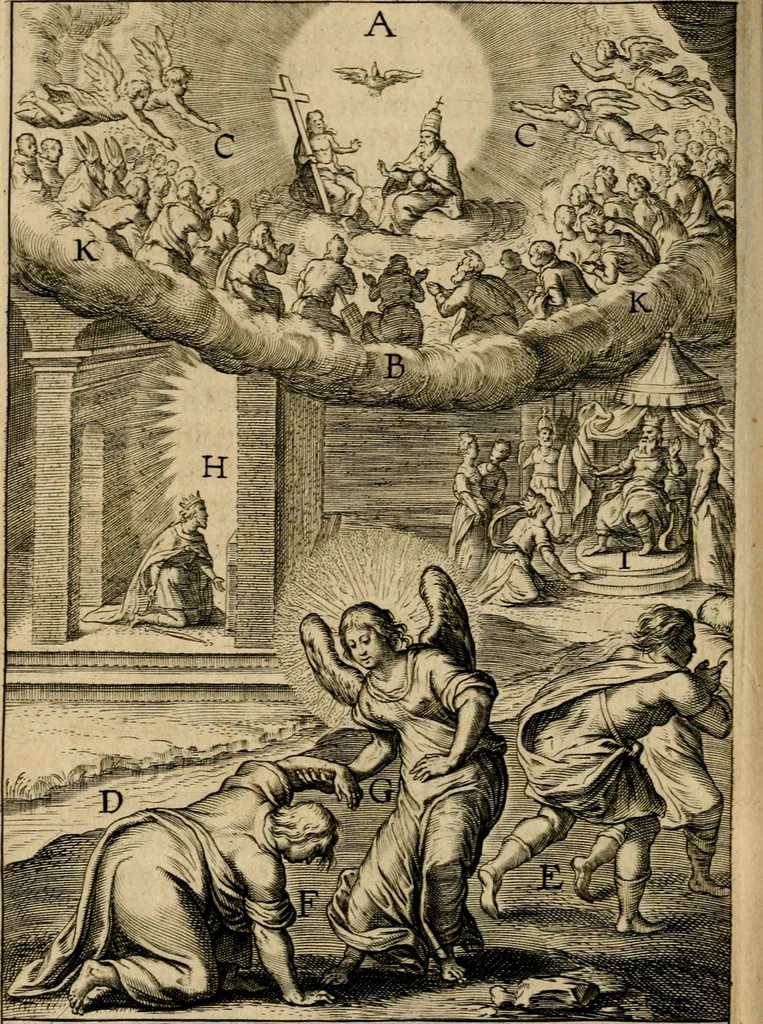 An illustration from Duodecim specula Deum aliquando videre desideranti concinnata, 1610, leaf 179