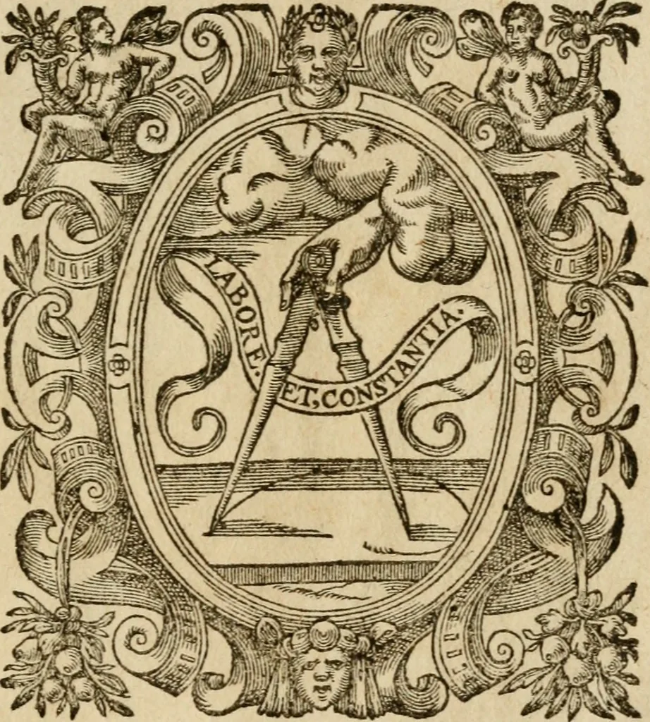 An illustration from Duodecim specula Deum aliquando videre desideranti concinnata, 1610, leaf 220