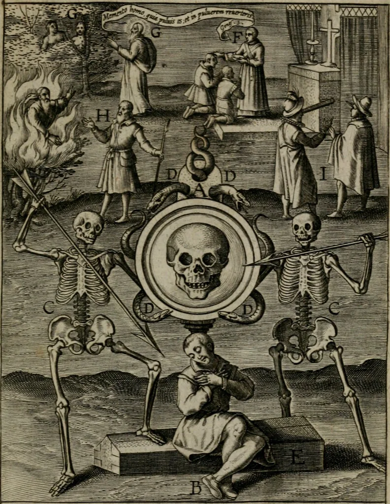An illustration from Duodecim specula deum : aliquando videre desideranti concinnata, 1610, leaf 12