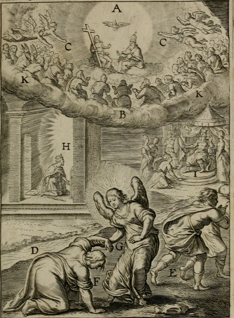 An illustration from Duodecim specula deum : aliquando videre desideranti concinnata, 1610, leaf 24