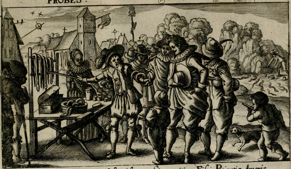 An illustration from [Duodekàs] emblematum sacrorum quorum consideratio accurata ad fidei exercitium et excitandam pietatem plurimum facere potest : erster [-vierter] Theill : schöner geistlichen Lehr vndt trost figuren, deren fleissige betrachtung zur Glaubens vbung vndt erweckung Chistlicher [sic] andacht, durch Gottes gnade, sehr deinlich sein kän, 1625, leaf 40