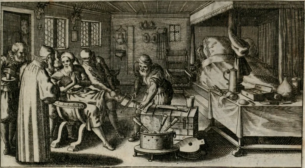 An illustration from [Duodekàs] emblematum sacrorum quorum consideratio accurata ad fidei exercitium et excitandam pietatem plurimum facere potest : erster [-vierter] Theill : schöner geistlichen Lehr vndt trost figuren, deren fleissige betrachtung zur Glaubens vbung vndt erweckung Chistlicher [sic] andacht, durch Gottes gnade, sehr deinlich sein kän, 1625, leaf 44
