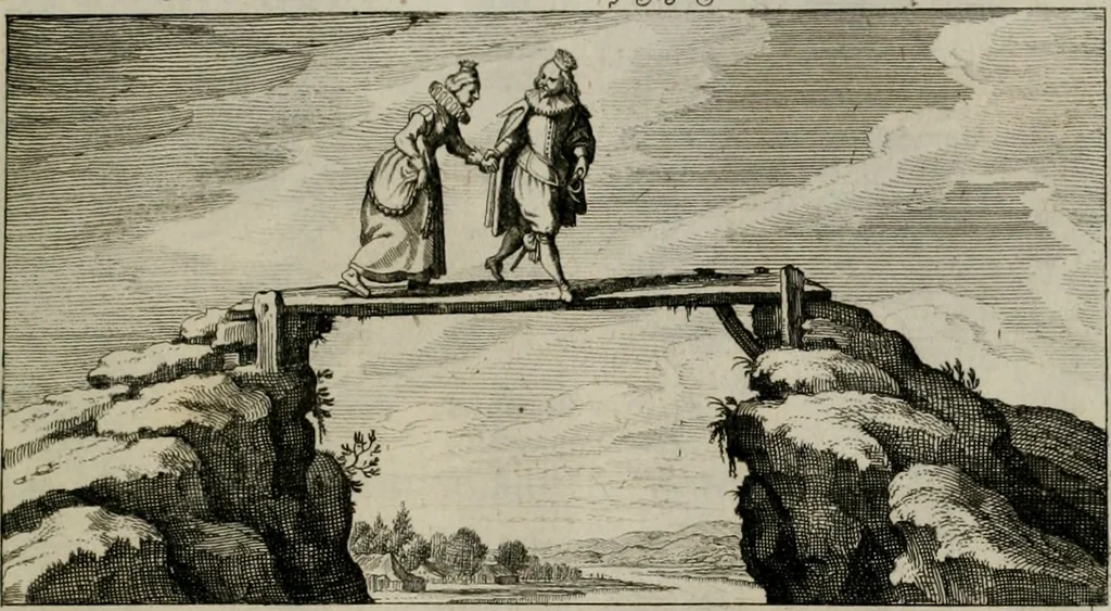 An illustration from [Duodekàs] emblematum sacrorum quorum consideratio accurata ad fidei exercitium et excitandam pietatem plurimum facere potest : erster [-vierter] Theill : schöner geistlichen Lehr vndt trost figuren, deren fleissige betrachtung zur Glaubens vbung vndt erweckung Chistlicher [sic] andacht, durch Gottes gnade, sehr deinlich sein kän, 1625, leaf 80