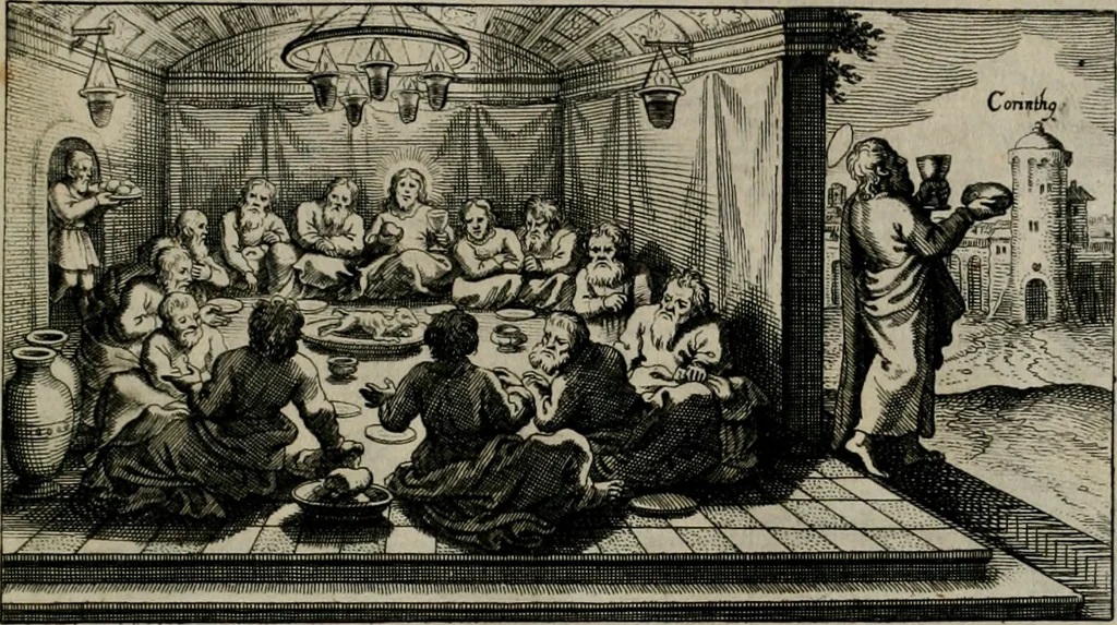 An illustration from [Duodekàs] emblematum sacrorum quorum consideratio accurata ad fidei exercitium et excitandam pietatem plurimum facere potest : erster [-vierter] Theill : schöner geistlichen Lehr vndt trost figuren, deren fleissige betrachtung zur Glaubens vbung vndt erweckung Chistlicher [sic] andacht, durch Gottes gnade, sehr deinlich sein kän, 1625, leaf 90