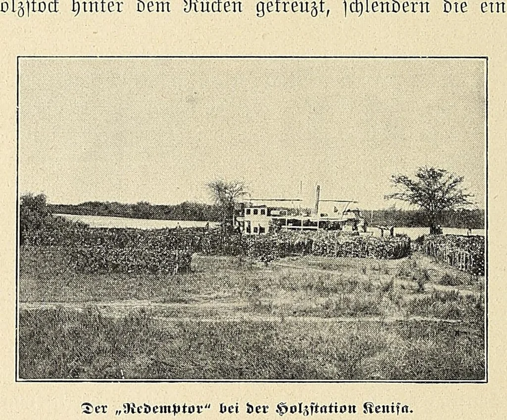 An illustration from Durch Sand, Sumpf und Wald : Missionsreisen in Zentral-Afrika, 1914, leaf 382