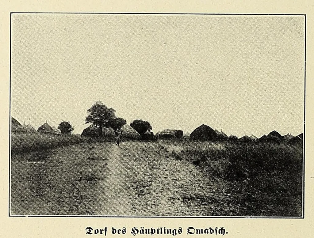 An illustration from Durch Sand, Sumpf und Wald : Missionsreisen in Zentral-Afrika, 1914, leaf 478