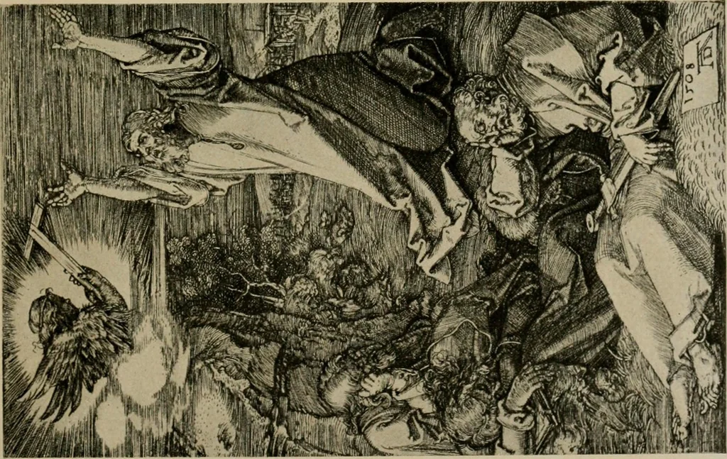 An illustration from Durer (engravings), 1904, leaf 13