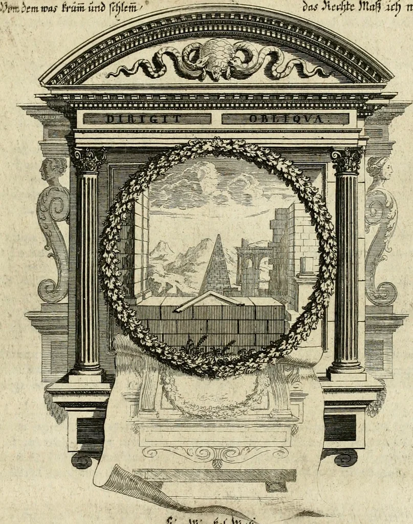 An illustration from Tapisseries du roy, ou sont representez les quatre elemens et les quatre saisons : avec les devises qvi les accompagnent & leur explication = Königliche französische Tapezereyen, oder überauss schöne Sinn-Bilder, in welchen die vier Element, samt den vier Jahr-Zeiten, neben den Dencksprüchen und ihren Ausslegungen, vorgestellet werden, 1690, leaf 120