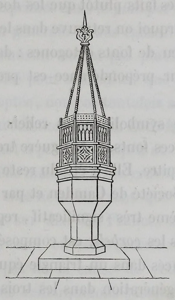 An illustration from Du symbolisme dans les églises du moyen age, 1847, leaf 153