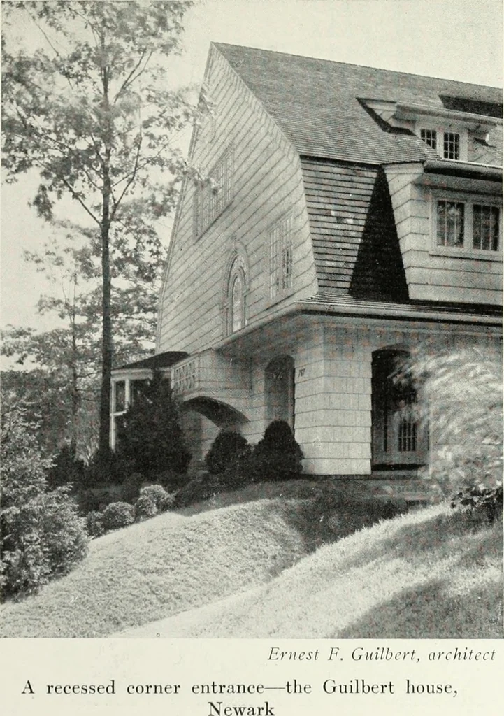An illustration from The Dutch colonial house; its origin, design, modern plan and construction; illustrated with photographs of old examples and American adaptations of the style, 1913, leaf 100