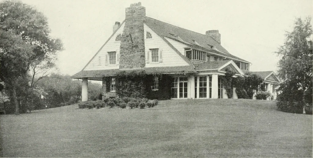 An illustration from The Dutch colonial house; its origin, design, modern plan and construction; illustrated with photographs of old examples and American adaptations of the style, 1913, leaf 104
