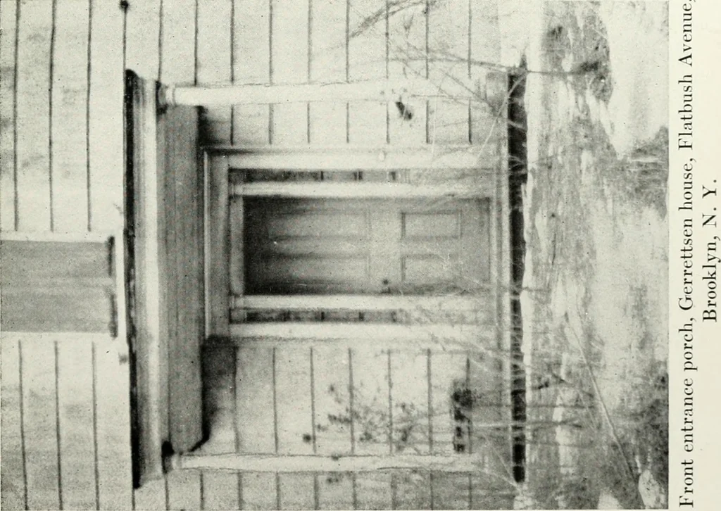 An illustration from The Dutch colonial house; its origin, design, modern plan and construction; illustrated with photographs of old examples and American adaptations of the style, 1913, leaf 108