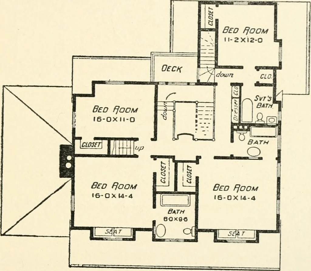 An illustration from The Dutch colonial house; its origin, design, modern plan and construction; illustrated with photographs of old examples and American adaptations of the style, 1913, leaf 132