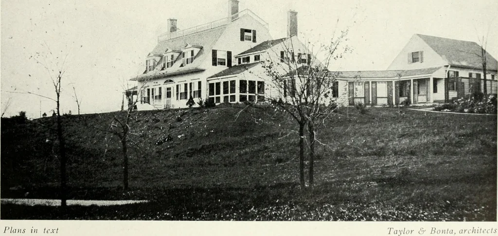 An illustration from The Dutch colonial house; its origin, design, modern plan and construction; illustrated with photographs of old examples and American adaptations of the style, 1913, leaf 134