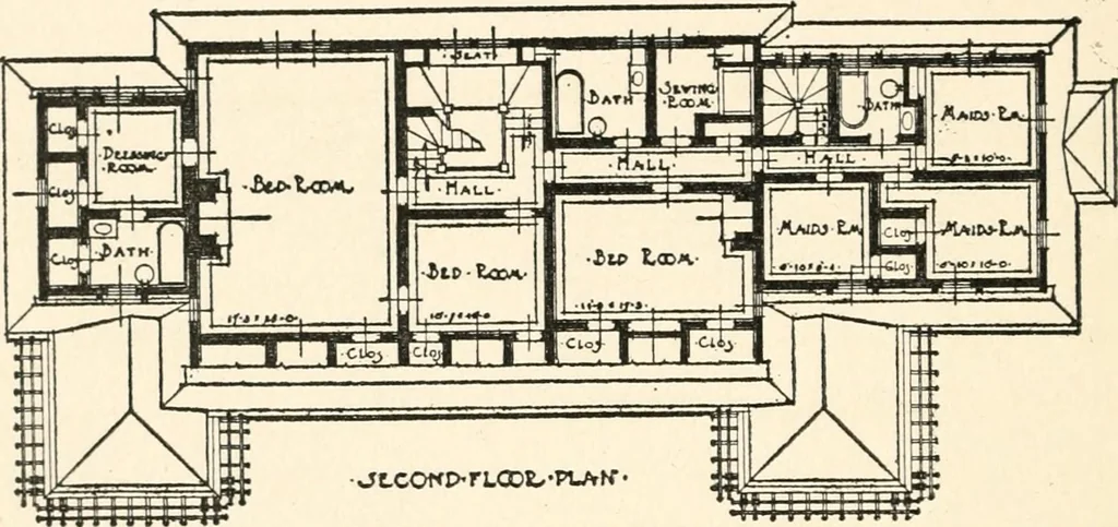 An illustration from The Dutch colonial house; its origin, design, modern plan and construction; illustrated with photographs of old examples and American adaptations of the style, 1913, leaf 139