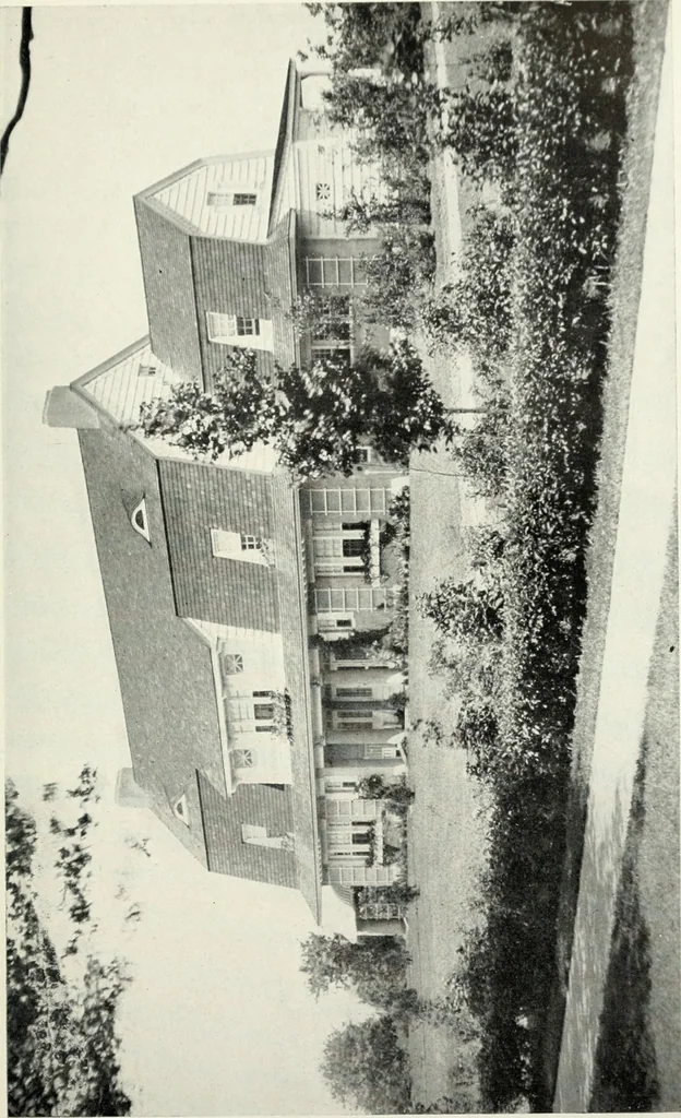 An illustration from The Dutch colonial house; its origin, design, modern plan and construction; illustrated with photographs of old examples and American adaptations of the style, 1913, leaf 142