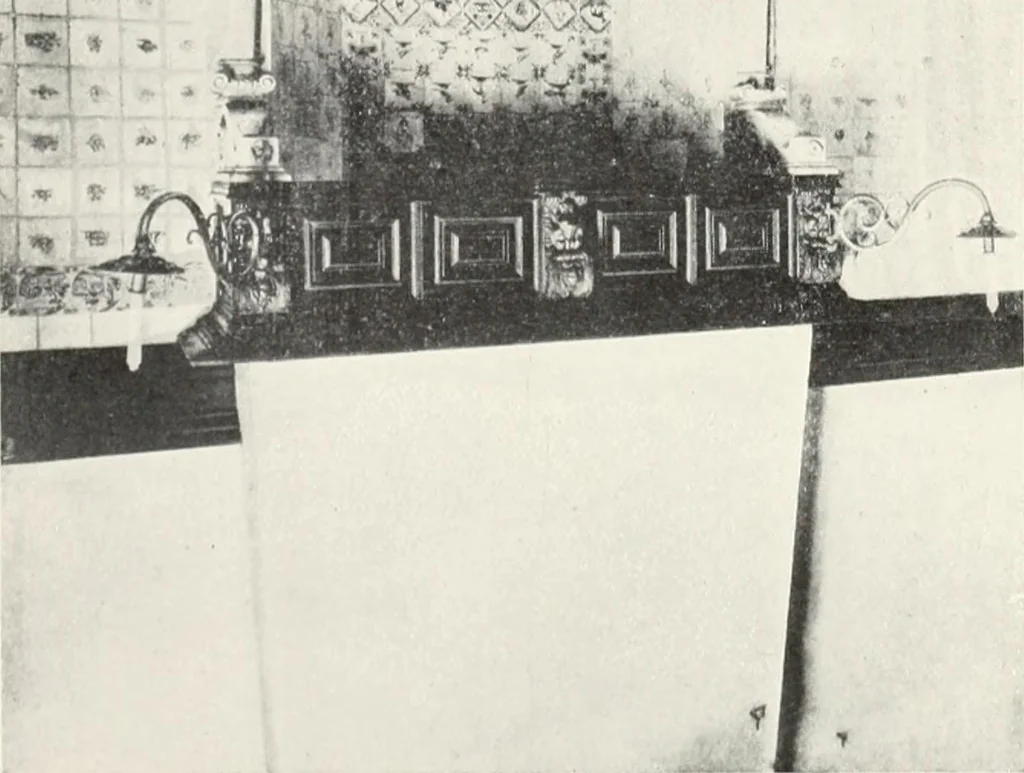 An illustration from The Dutch colonial house; its origin, design, modern plan and construction; illustrated with photographs of old examples and American adaptations of the style, 1913, leaf 151