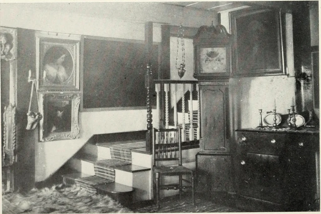 An illustration from The Dutch colonial house; its origin, design, modern plan and construction; illustrated with photographs of old examples and American adaptations of the style, 1913, leaf 155