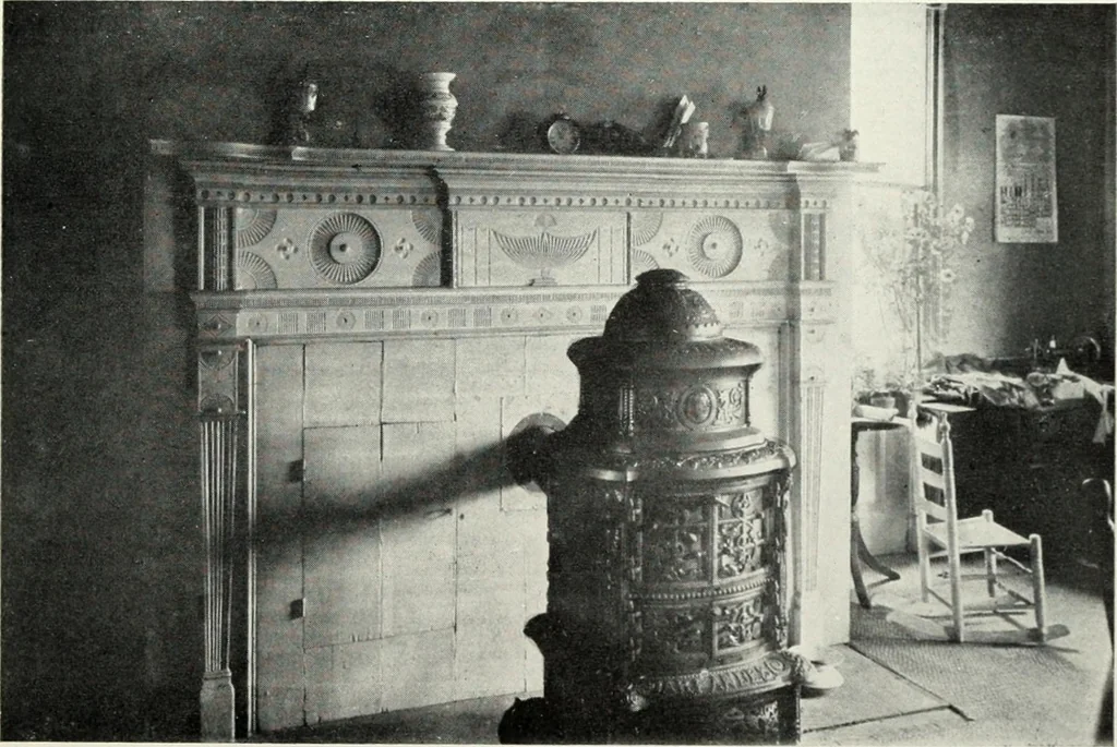 An illustration from The Dutch colonial house; its origin, design, modern plan and construction; illustrated with photographs of old examples and American adaptations of the style, 1913, leaf 160