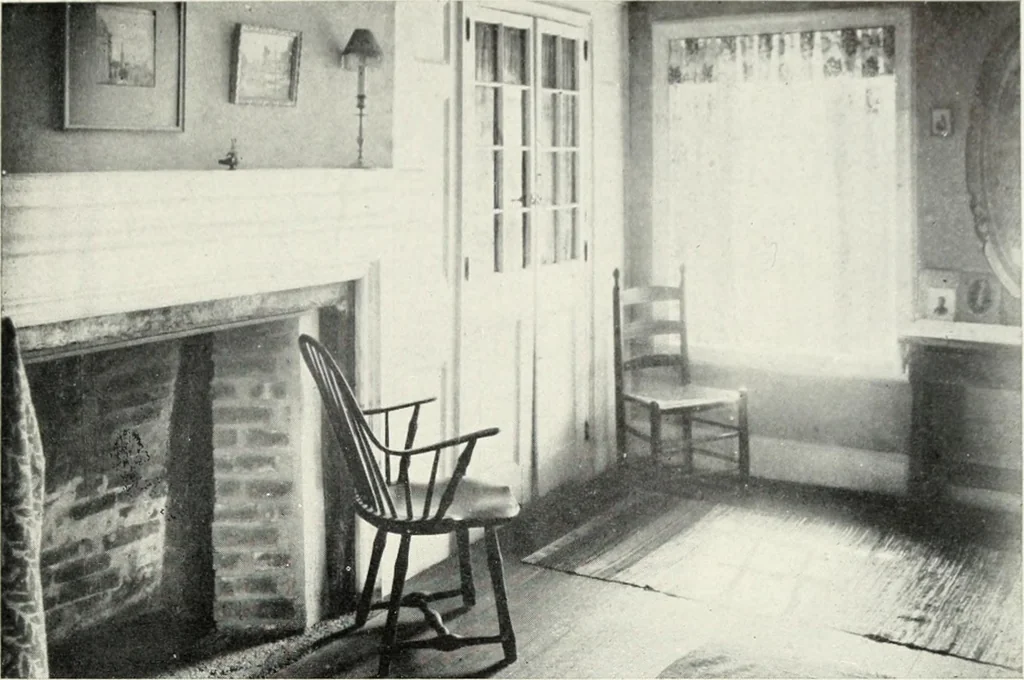 An illustration from The Dutch colonial house; its origin, design, modern plan and construction; illustrated with photographs of old examples and American adaptations of the style, 1913, leaf 160