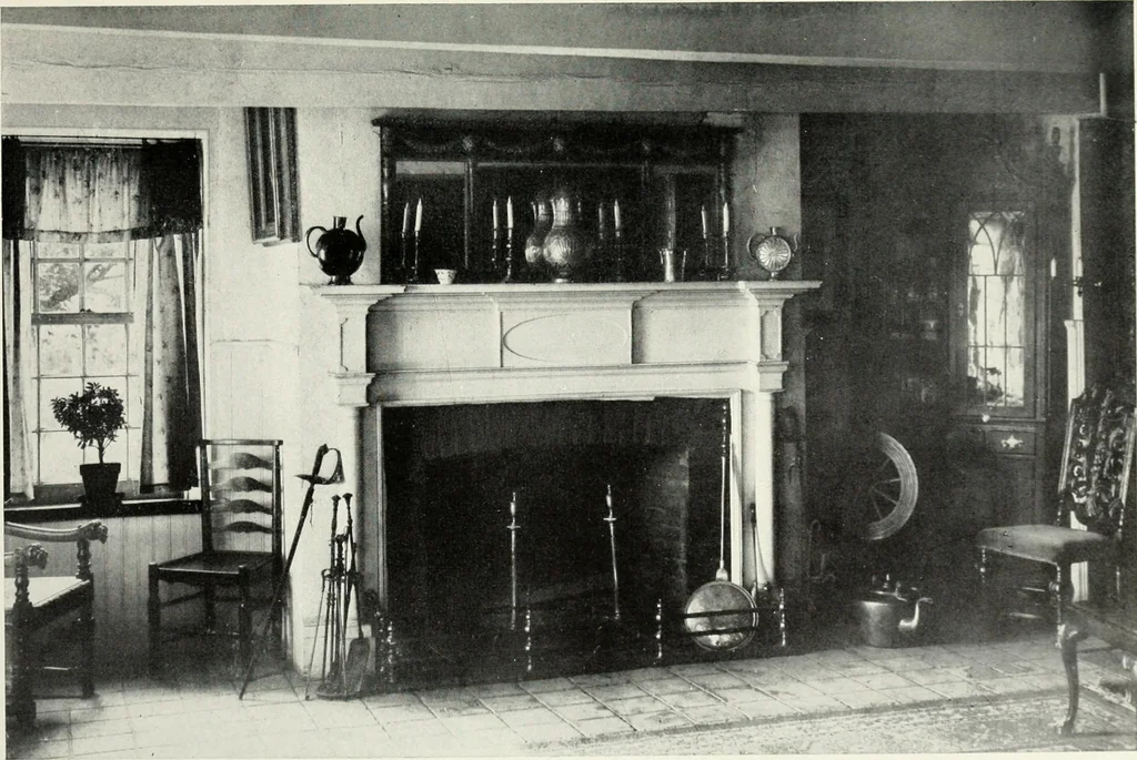 An illustration from The Dutch colonial house; its origin, design, modern plan and construction; illustrated with photographs of old examples and American adaptations of the style, 1913, leaf 164