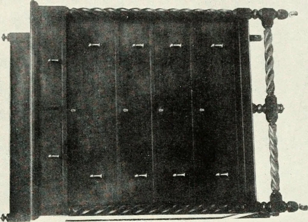 An illustration from The Dutch colonial house; its origin, design, modern plan and construction; illustrated with photographs of old examples and American adaptations of the style, 1913, leaf 170