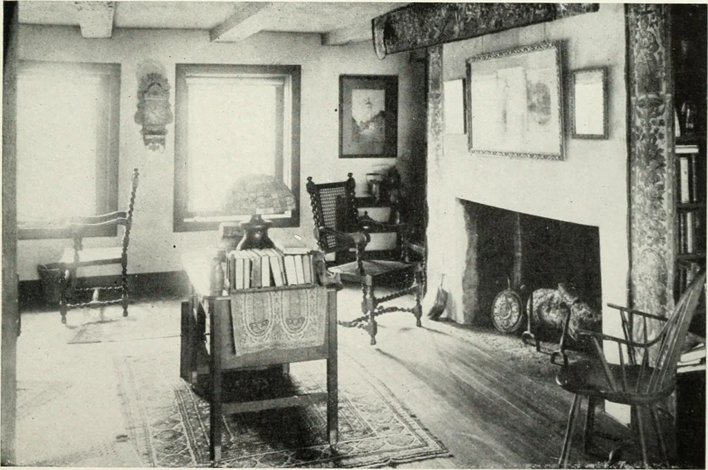 An illustration from The Dutch colonial house; its origin, design, modern plan and construction; illustrated with photographs of old examples and American adaptations of the style, 1913, leaf 180