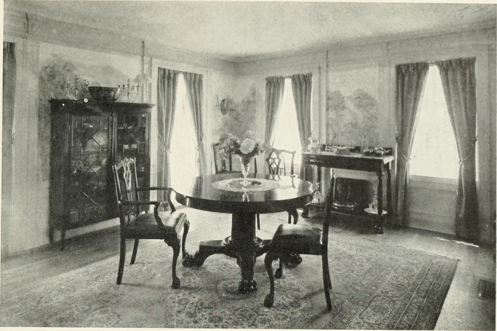 An illustration from The Dutch colonial house; its origin, design, modern plan and construction; illustrated with photographs of old examples and American adaptations of the style, 1913, leaf 186