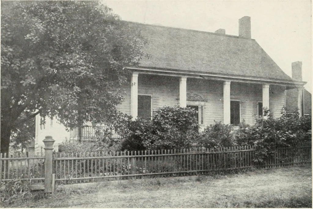 An illustration from The Dutch colonial house; its origin, design, modern plan and construction; illustrated with photographs of old examples and American adaptations of the style, 1913, leaf 27